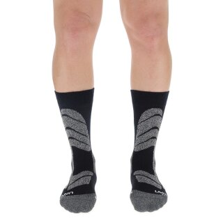 UYN Man Cross Country Socks black/mouline Größe 42/44