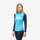 Norrona PureUll Zip Neck (W) aquarius/indigo night