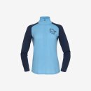 Norrona PureUll Zip Neck (W) aquarius/indigo night