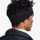 Buff Merino Wide Headband solid black