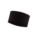 Buff Merino Wide Headband solid black
