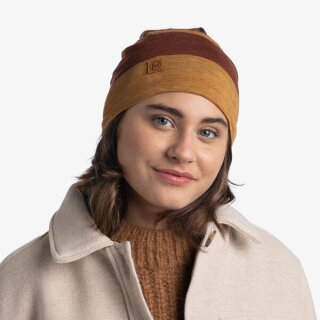 Buff Merino Move Beanie mustard