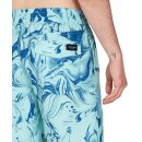 Volcom Center Print Trunk 17 bottle green