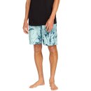 Volcom Center Print Trunk 17 bottle green