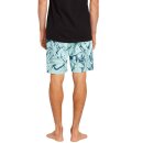 Volcom Center Print Trunk 17 bottle green
