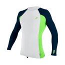 ONeill Premium Skins L/S Rash Guard white/dayglo/abyss