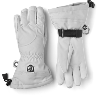 Hestra Heli Ski Female - 5 Finger pale grey/offwhite