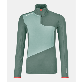 Ortovox Fleece Light Zip Neck W arctic grey