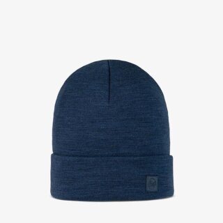 Buff Merino Heavyweight Beanie solid night blue
