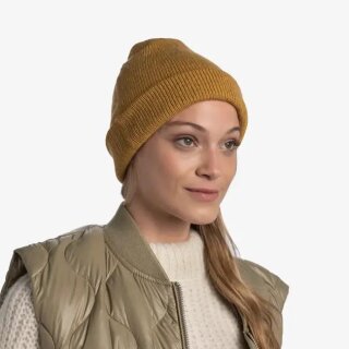 Buff Knitted Hat jarn ocher