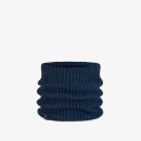 Buff Knitted & Fleece Neckwarmer jarn denim