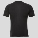 Odlo BL Top Crew Neck S/S Performance Warm Eco black - new odlo graphite grey