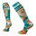 Smartwool WomenS Ski Full Cushion Tie Dye Print OTC Socks cascade green