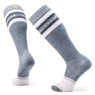 Smartwool Snowboard Targeted Cushion Logo OTC Socks pewter blue