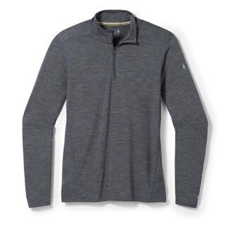 Smartwool MenS Classic All-Season Merino Base Layer 1/4 Zip Boxed iron heather