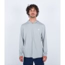 Hurley Everyday Hybrid Hooded UPF L/S lt stone grey