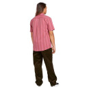 Volcom Newbar Stripe Shirt washed ruby