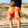 Soöruz M Boardshort Engage 20" Faded Memories orange