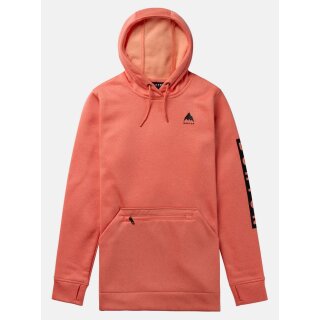 Burton Wms Oak Long Pullover Hoodie peach echo heather