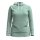 Smartwool Womens Thermal Merino Drape Neck Hoodie arctic green digi snow