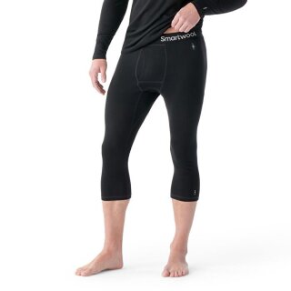 Smartwool Mens Classic All-Season Merino Base Layer 3/4 BOTTOM black M
