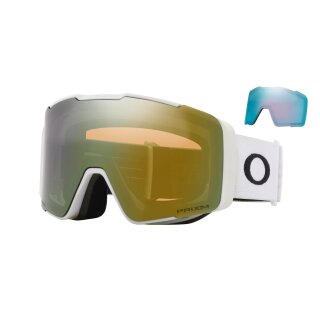 Oakley Line Miner Pro L Matte White prizm sage gold iridium & prizm snow sapphire iridium