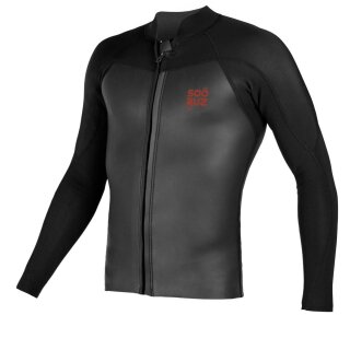 Soöruz Top Men 2/1 L/S Zip Fighter black Größe M