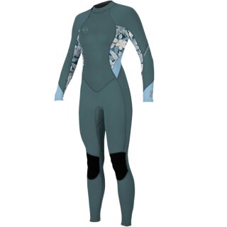 ONeill Wms Bahia 3/2 Back Zip Full shade/palmento tropical/faded denim