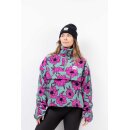 Eivy Ball Fleece turquoise flower