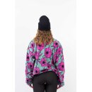 Eivy Ball Fleece turquoise flower