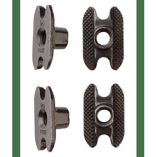 Burton M6 Channel Inserts 4 Pack black