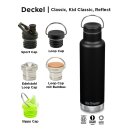 Klean Kanteen Edelstahl Isolierflasche Classic 592ml Loop Cap Black Camo