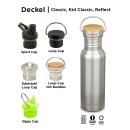 Klean Kanteen Edelstahl Trinkflasche Reflect 800ml Bambus-Schraubverschluss