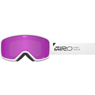 Giro Stomp Wordmark White amber pink