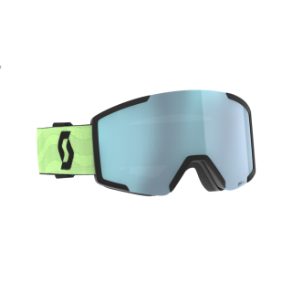 Scott Shield Glow Green AMP ice chrome s2