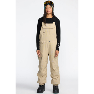 Volcom Creston 3D Stretch Bib Overall oatmeal
