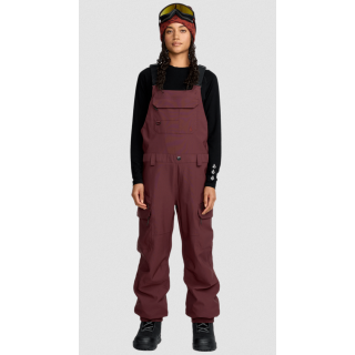 Volcom Creston 3D Stretch Bib Overall oxblood