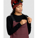 Volcom Creston 3D Stretch Bib Overall oxblood
