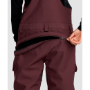 Volcom Creston 3D Stretch Bib Overall oxblood