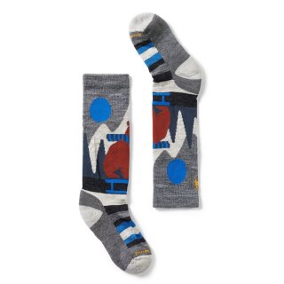 Smartwool Kids Ski Light Cushion Sleigh Bear Otc Ski medium gray