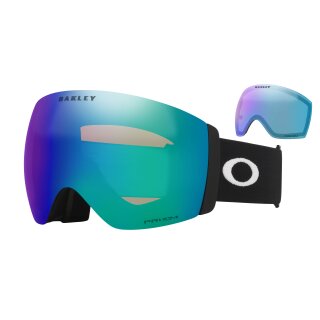 Oakley Flight Deck Pro L Matte Black prizm snow argon iridium & prizm iced iridium