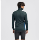 Aclima Warmwool Polo MS green gables / corsair / jet black