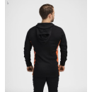 Aclima Warmwool Hoodsweater W/Zip MS jet black/corsair/gold flame