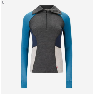 Aclima Warmwool Polo WS marengo/corsai /beige mel./navyblazer Größe S