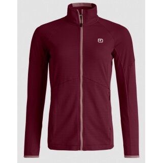 Ortovox Fleece Light Grid Jacket W red malbec