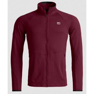 Ortovox Fleece Light Grid Jacket M red malbec