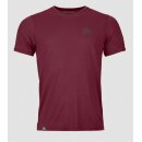 Ortovox 120 Cool Tec Mtn Stripe Tee M red malbec