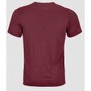 Ortovox 120 Cool Tec Mtn Stripe Tee M red malbec