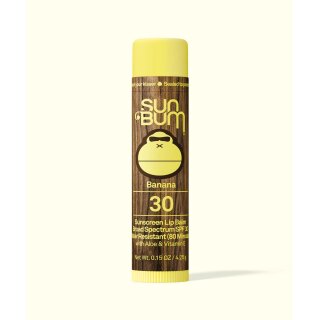 Sun Bum Original SPF 30 Sunscreen Lip Balm – Banana 4.25 g / 0.15 oz
