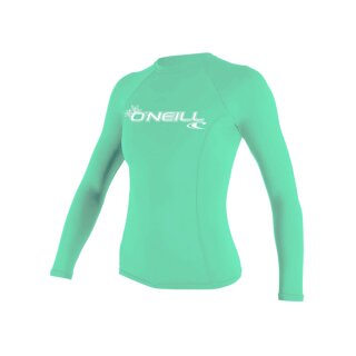 ONeill Wms Basic Skins L/S Rash Guard light aqua
